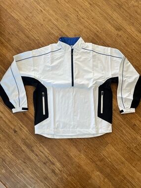 NWT FJ FootJoy DryJoys Tour Collection 1/2 Zip Golf Windbreaker Sz L